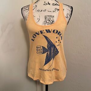 Loveworn Yellow Fish Santa Barbara California Tank Top